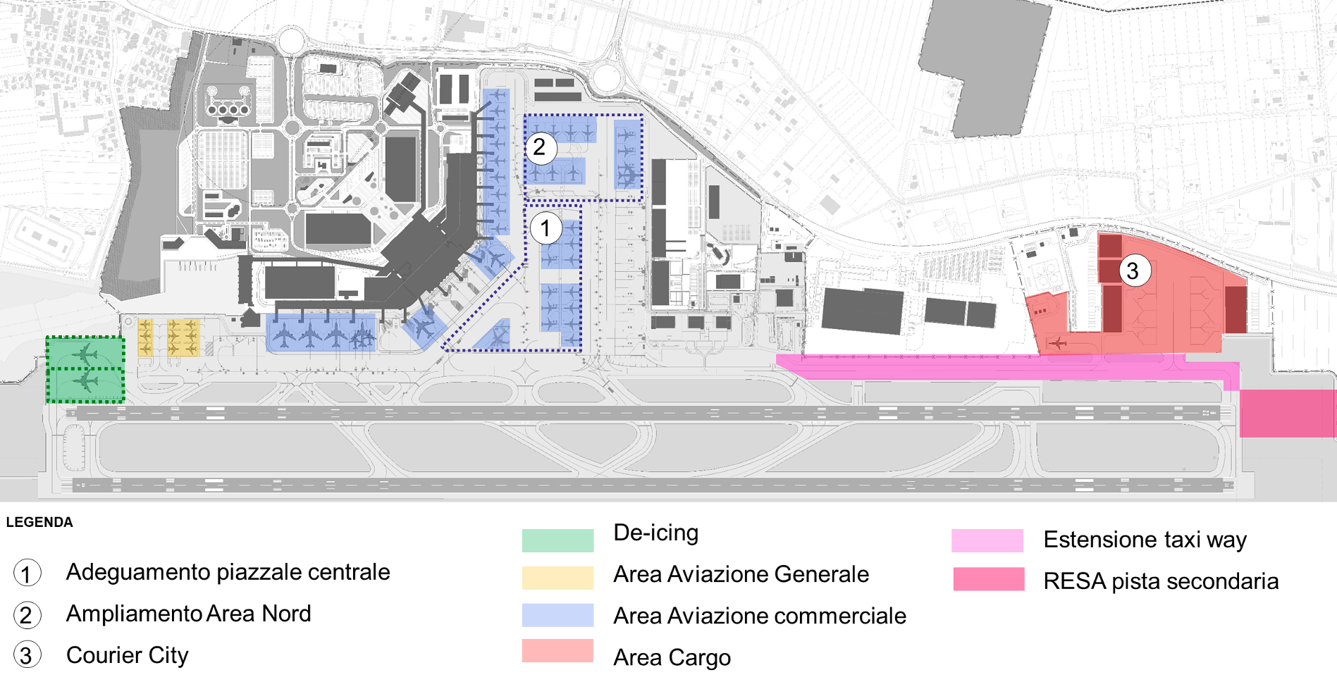 Layout previsto 2037 – opzione 2 massima operatività