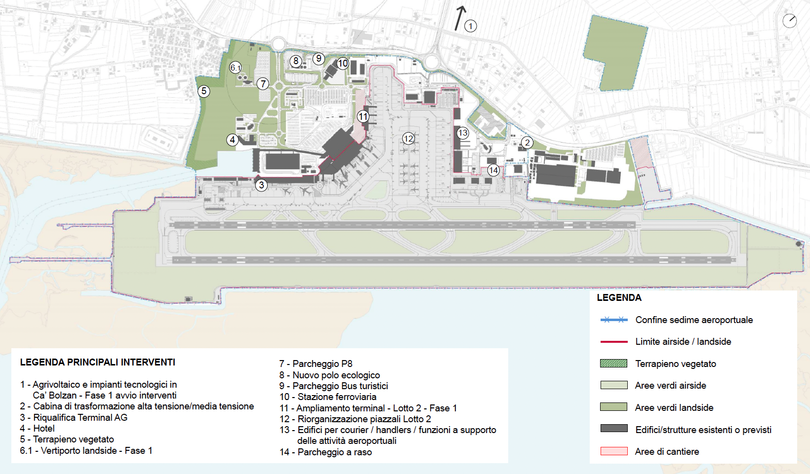 fase1 Layout aeroportuale complessivo al 2027 - Fase 1